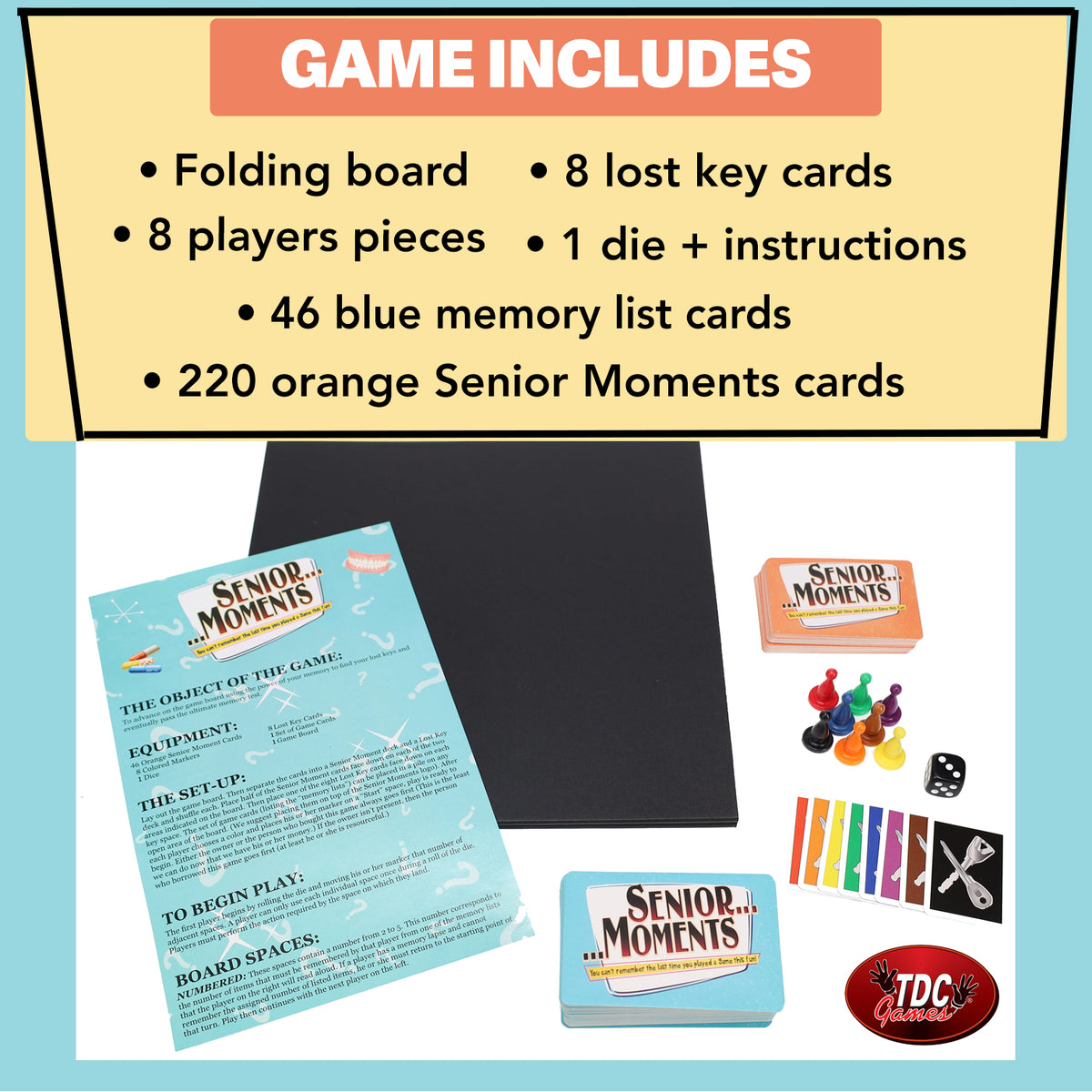 TDC Games Senior Moments Board Game