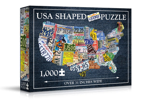 TDC Games USA License Plates Jigsaw Puzzle - 1,000 Pieces