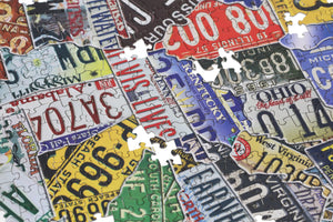 TDC Games USA License Plates Jigsaw Puzzle - 1,000 Pieces
