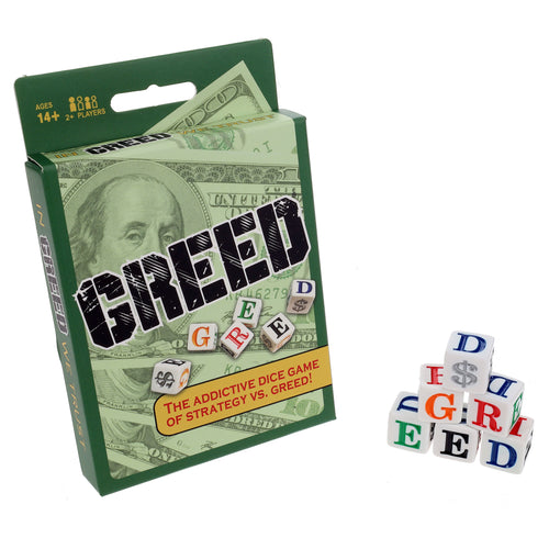 TDC Games Greed Dice Game - Great for Party Favors, Family Games, Stocking Stuffer, Travel Games, and Camping Games, Dice Games for Adults, Fun Games for Family Game Night