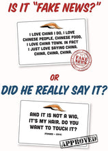 TDC Games Trump Cards Adult Party Game - Did he Really Say It, or is It Fake News?