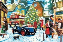 TDC Games World's Smallest Jigsaw Puzzle - Christmas Streets - Measures 4 x 6 inches when assembled - Includes Tweezers