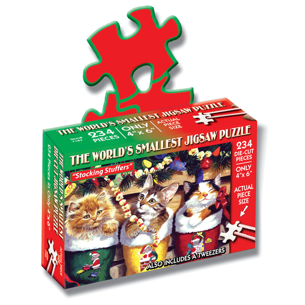 TDC Games World's Smallest Jigsaw Puzzle - Stocking Stuffers - 6 in.