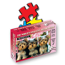 Front of World's Smallest Jigsaw Puzzle- We Didn't Do It- Measures 4 x 6 inches when assembled- Includes Tweezers. 234 die-cut pieces. Only 4 x 6 inches.