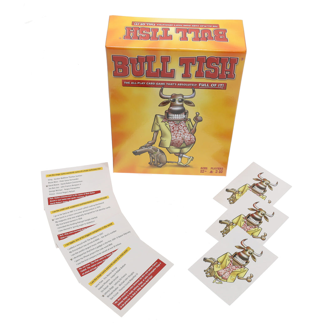 TDC Games Bull Tish The All-Play Card Game That's Absolutely Full of I